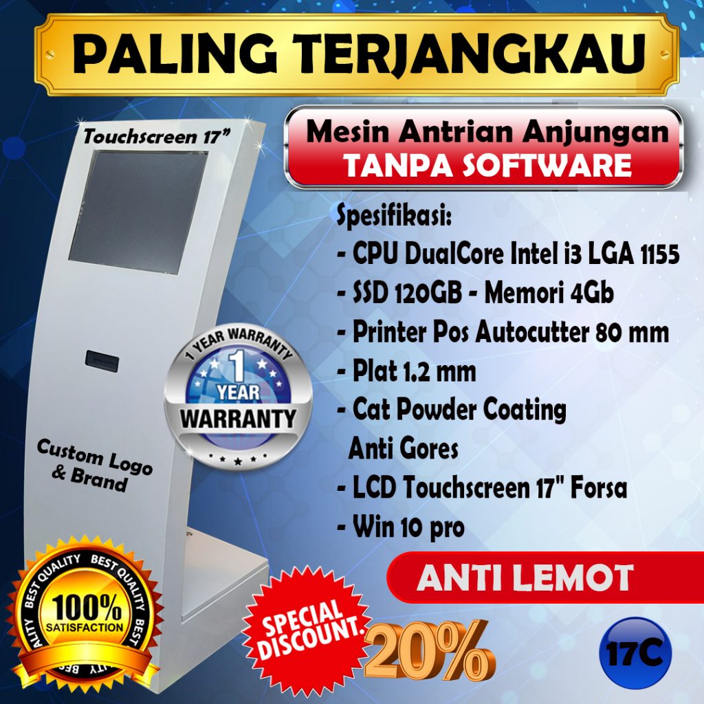 mesin antrian tanpa software