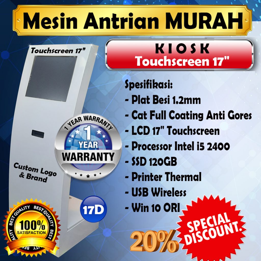 kiosk mesin antrian